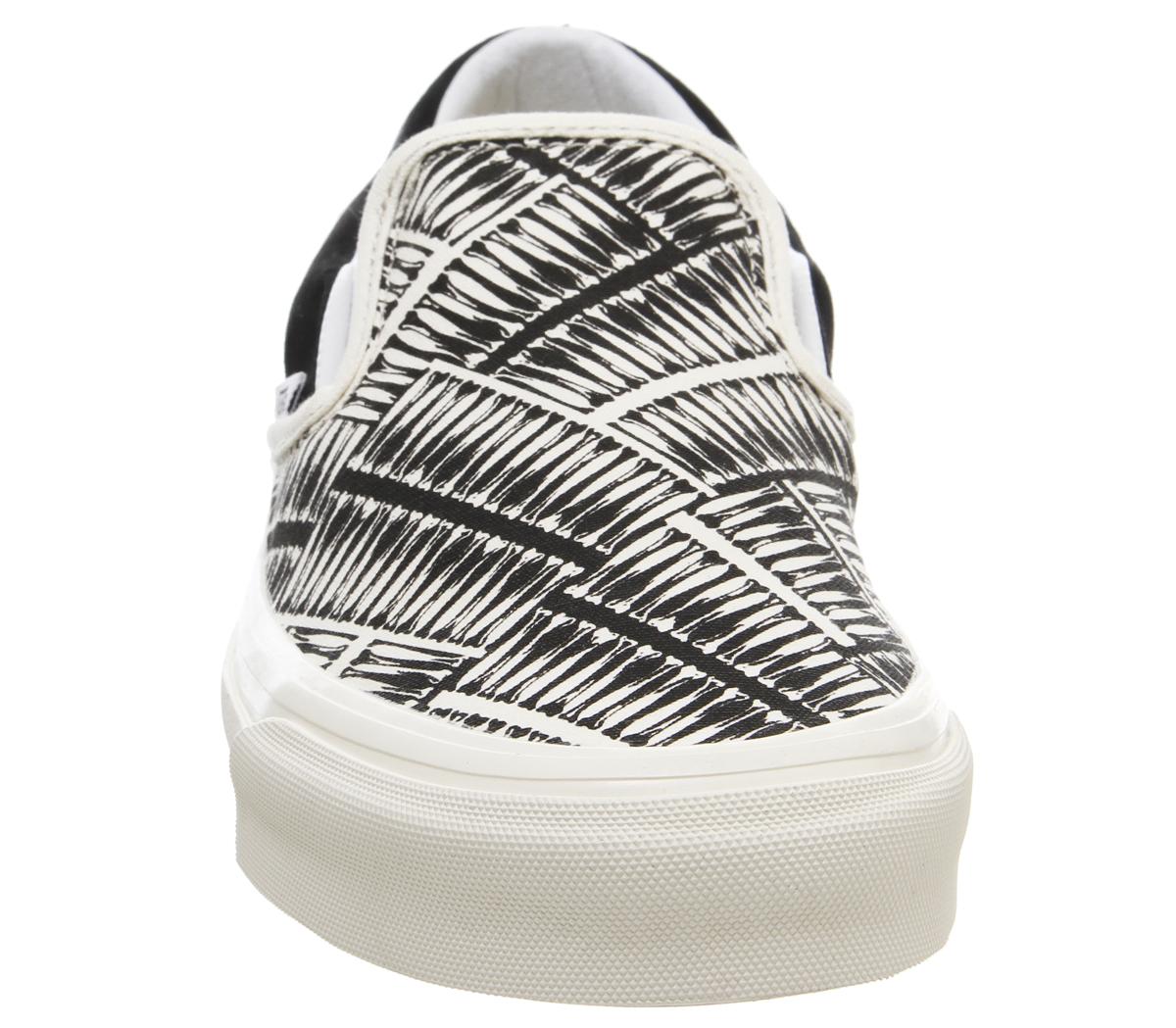 VansSlip On 98 ReissueMarshmellow Black Herring Bone Exclusive