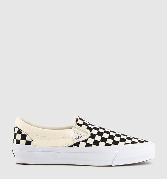 Vans Slip On 98 Reissue Trainers Checkerboard Black Off White