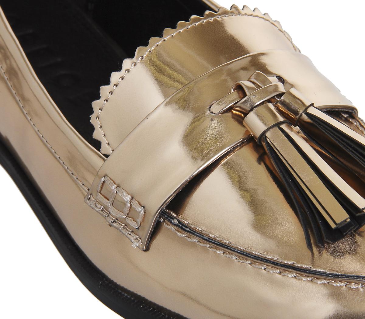 Office Pinball Tassel Loafers Office Pinball Tassel Loafers Rose Gold Mirror