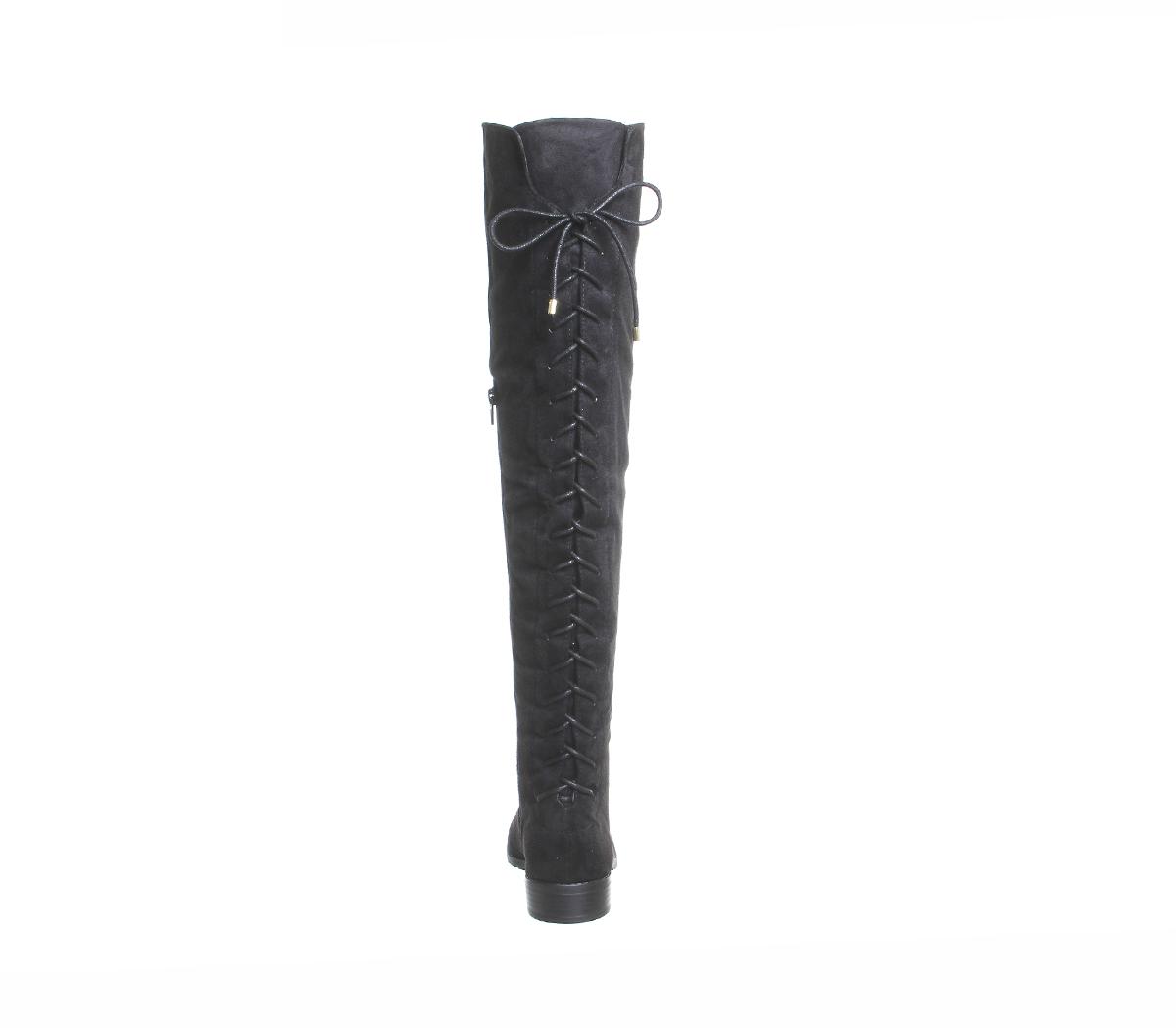 OFFICE Knockout Over The Knee Boots Black - Knee High Boots