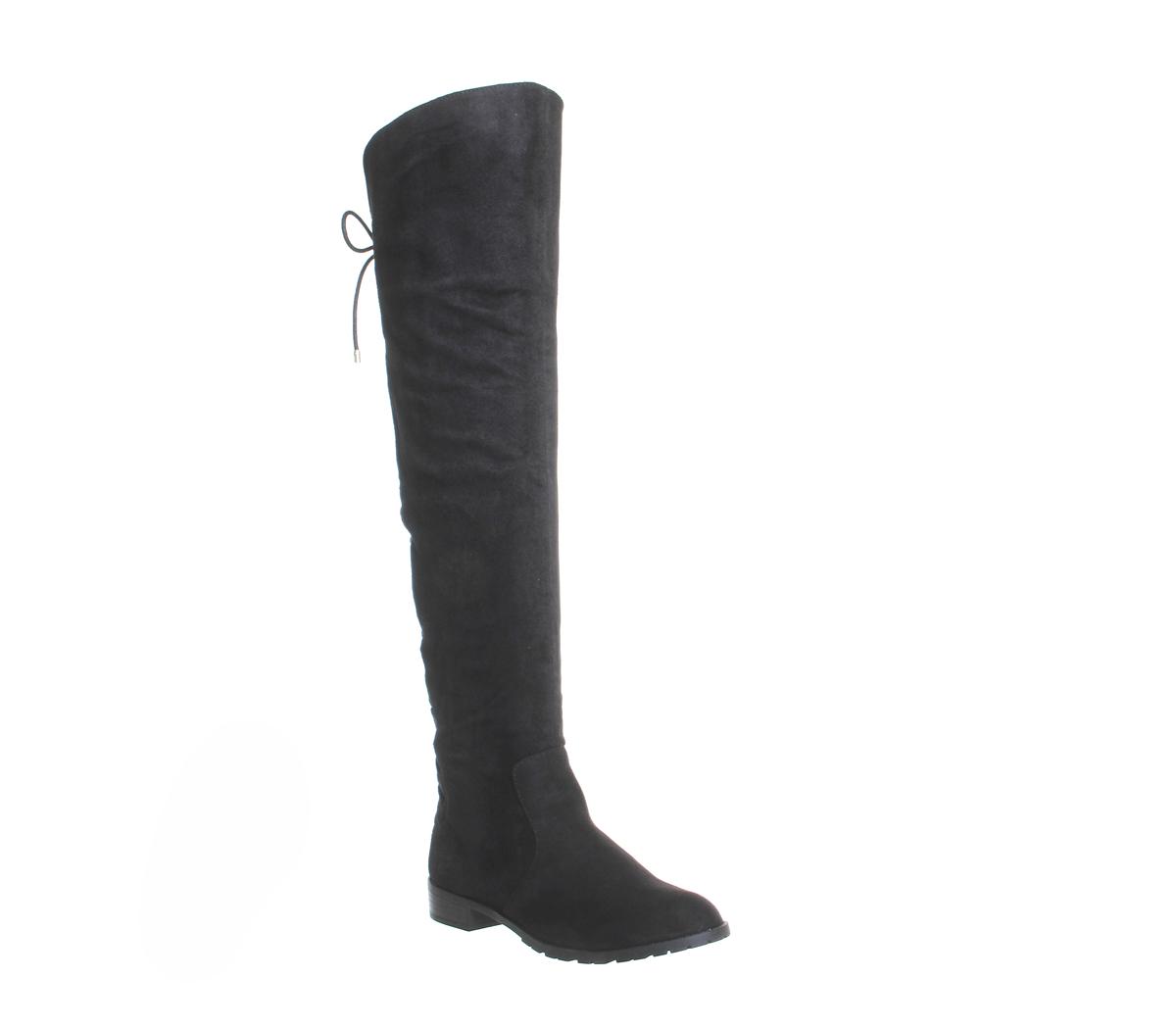 OFFICE Knockout Over The Knee Boots Black - Knee High Boots