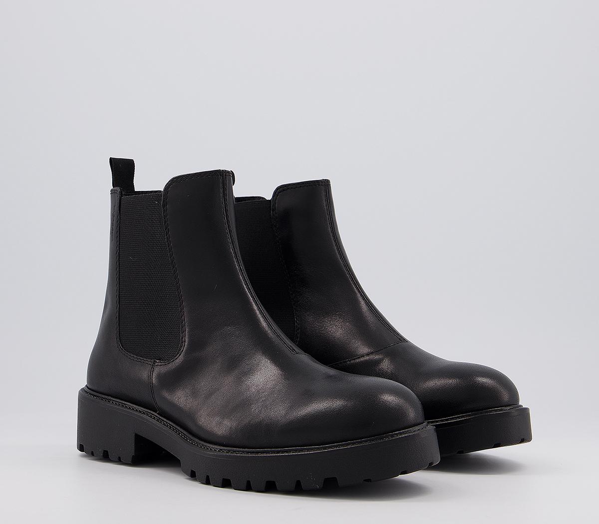 Vagabond Shoemakers Kenova Chelsea Boots Black Leather - Women's Ankle ...