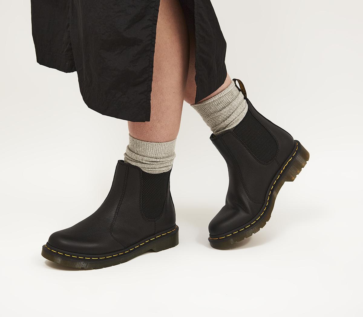Dr. Martens 2976 Chelsea Boots Black Virginia Women's Ankle Boots
