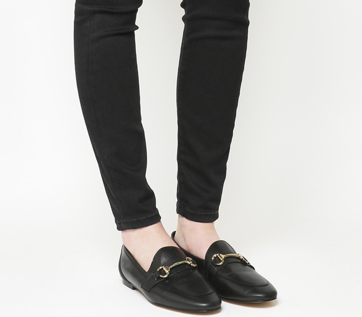 OFFICEDestiny Trim LoaferBlack Leather