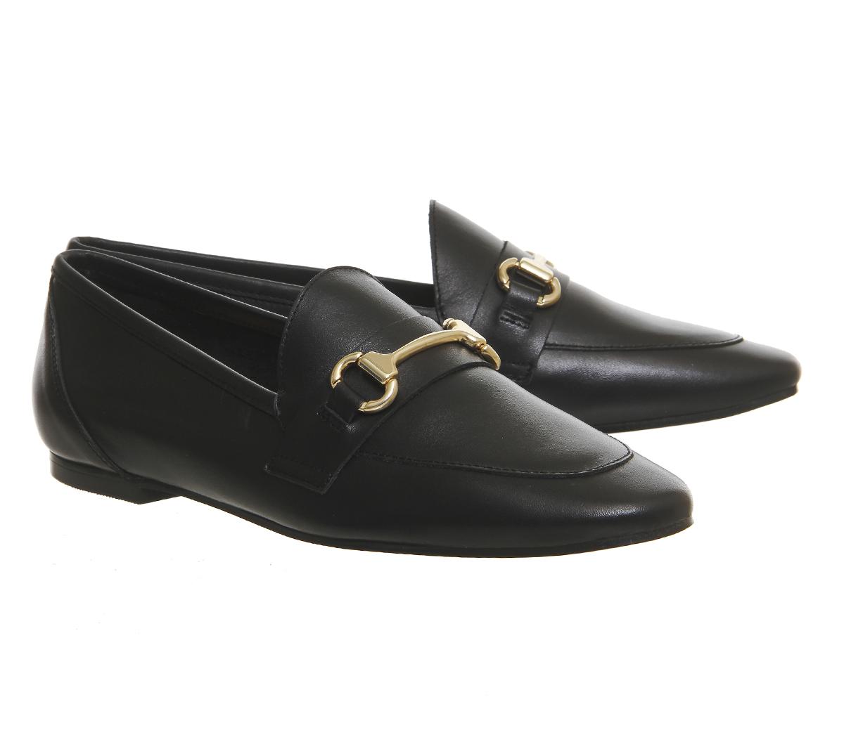 OFFICEDestiny Trim LoaferBlack Leather