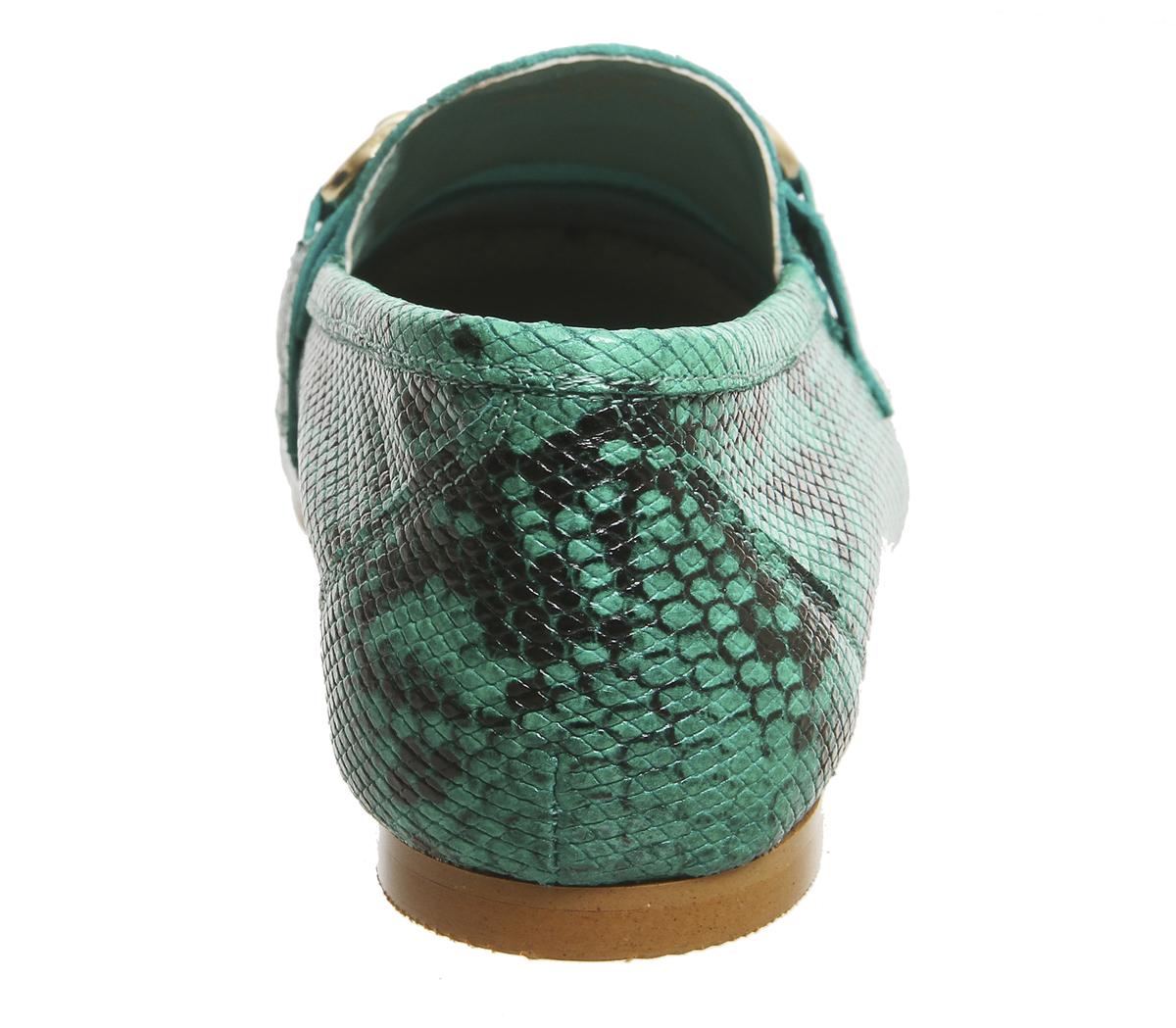 OFFICEDestiny Trim LoaferGreen Snake Leather