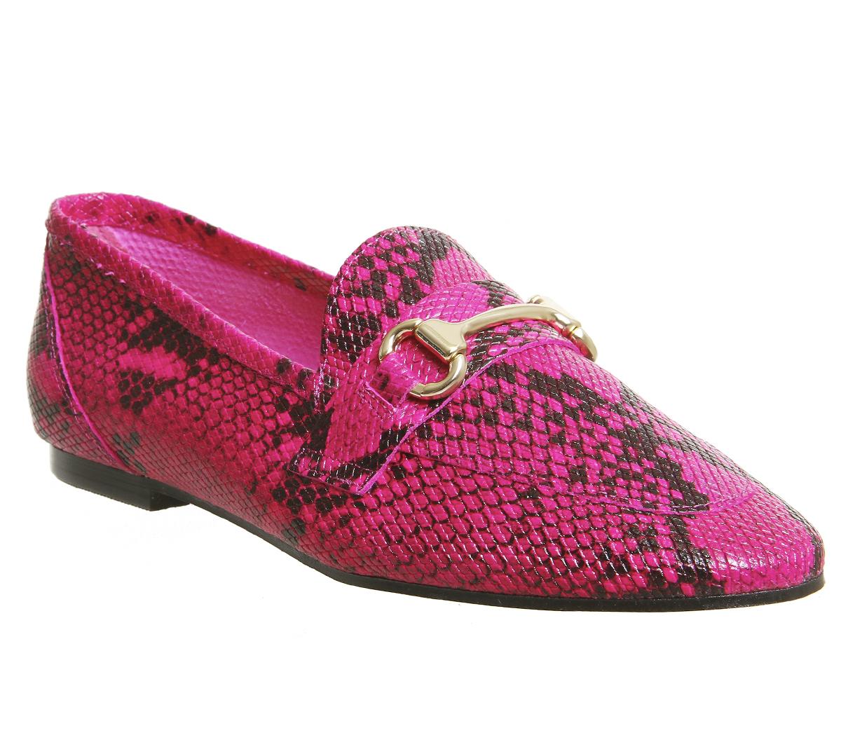 OFFICEDestiny Trim LoaferPink Snake Leather