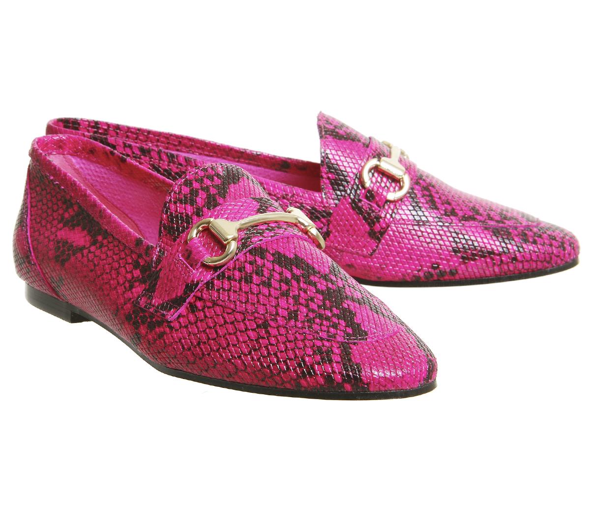 OFFICEDestiny Trim LoaferPink Snake Leather