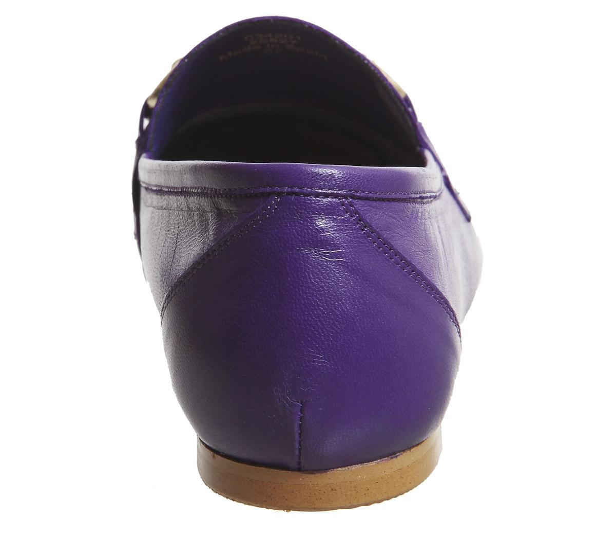 OFFICEDestiny Trim LoafersPurple Leather
