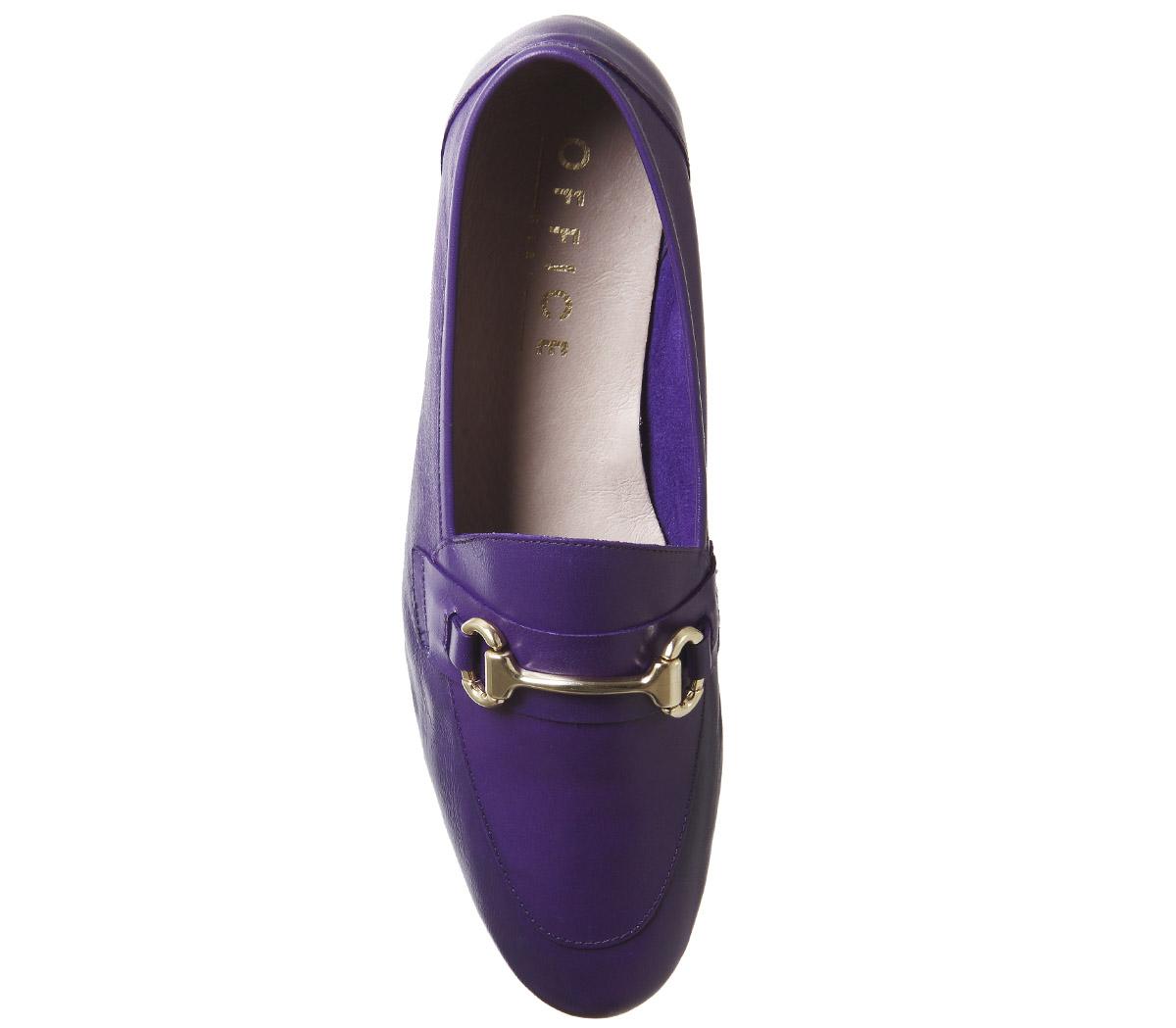 OFFICEDestiny Trim LoafersPurple Leather
