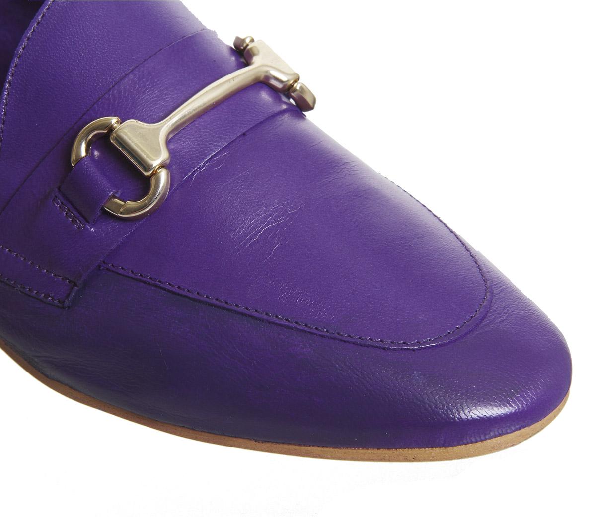 OFFICEDestiny Trim LoafersPurple Leather