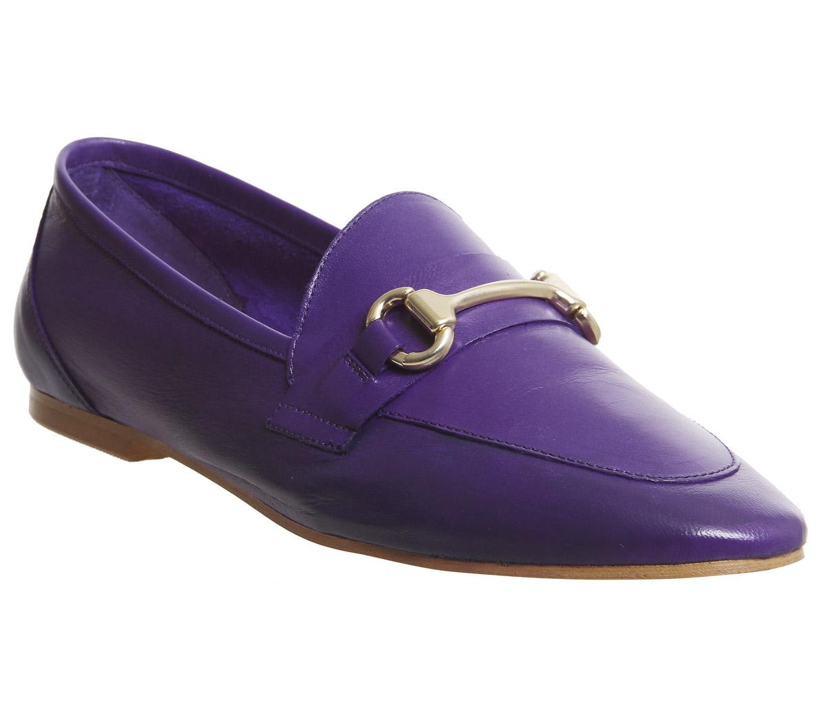 OFFICEDestiny Trim LoafersPurple Leather