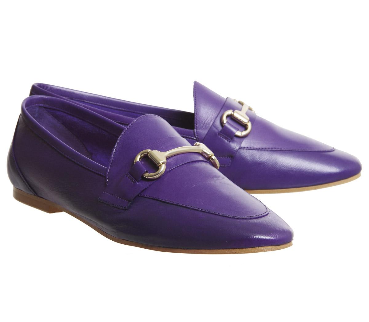 OFFICEDestiny Trim LoafersPurple Leather