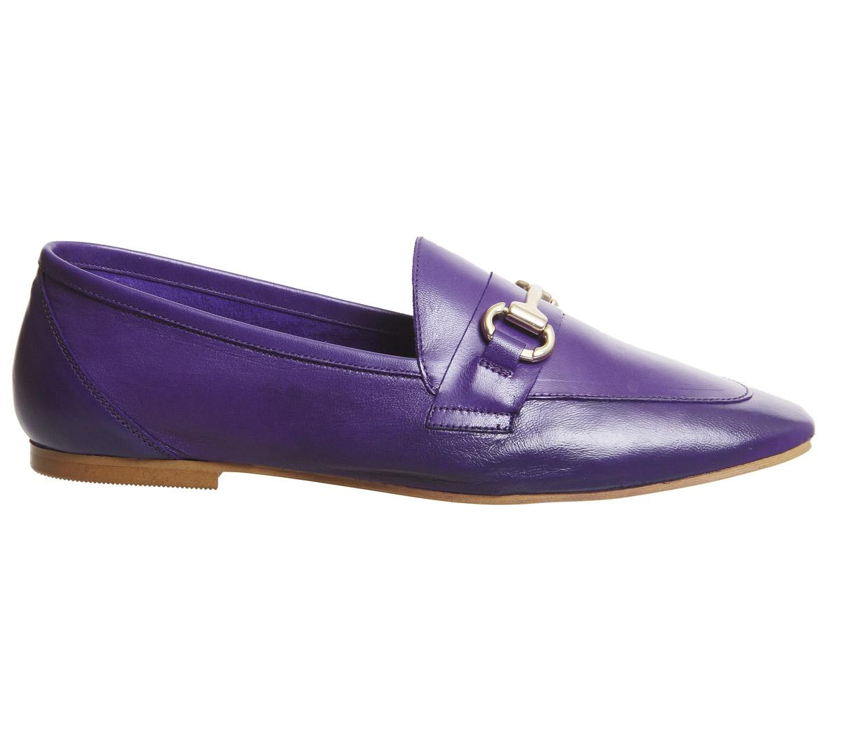 OFFICEDestiny Trim LoafersPurple Leather