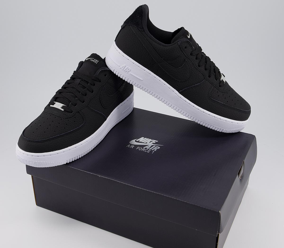 Nike Air Force 07 Craft Black Black White Vast Grey Men's Trainers