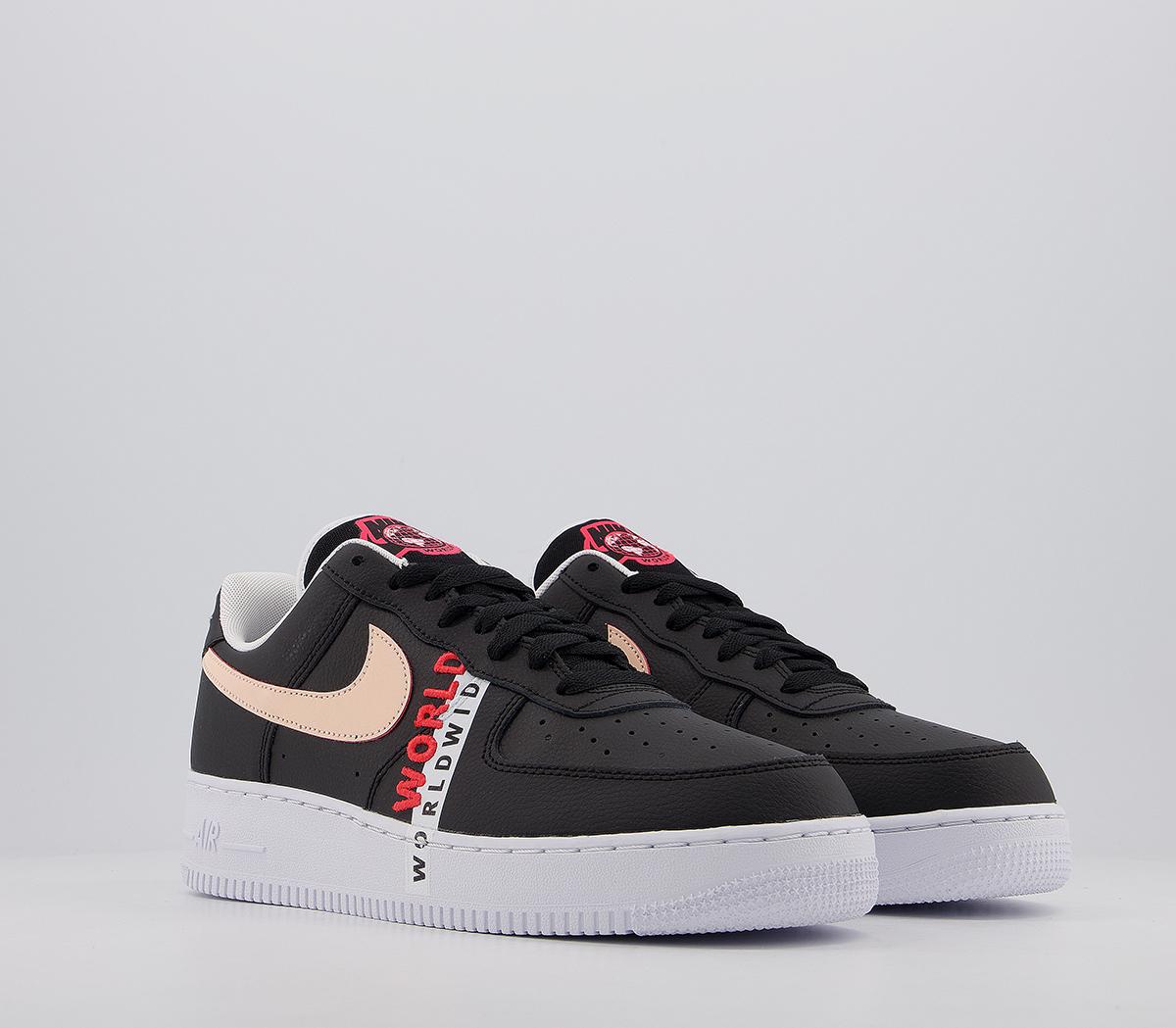 nike air force 1 black crimson