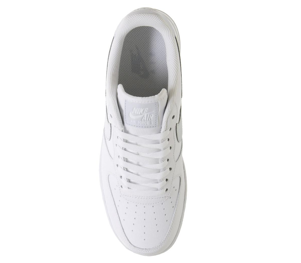 NikeAir Force 1 07White Pure Platinum Metallic Silver
