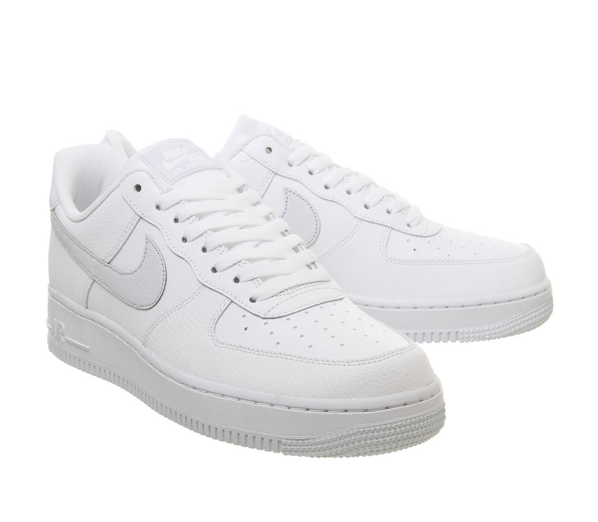 NikeAir Force 1 07White Pure Platinum Metallic Silver