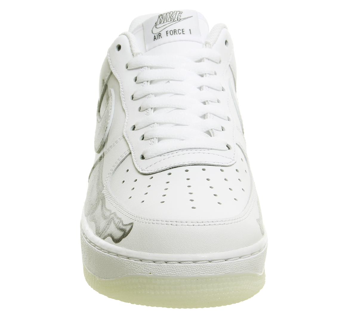 Nike Air Force 1 '07 Trainers Skeleton White White - Women's Trainers