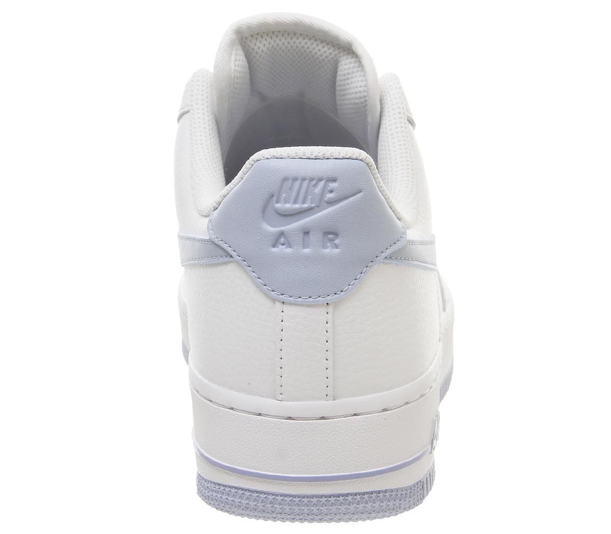 white air force light blue tick