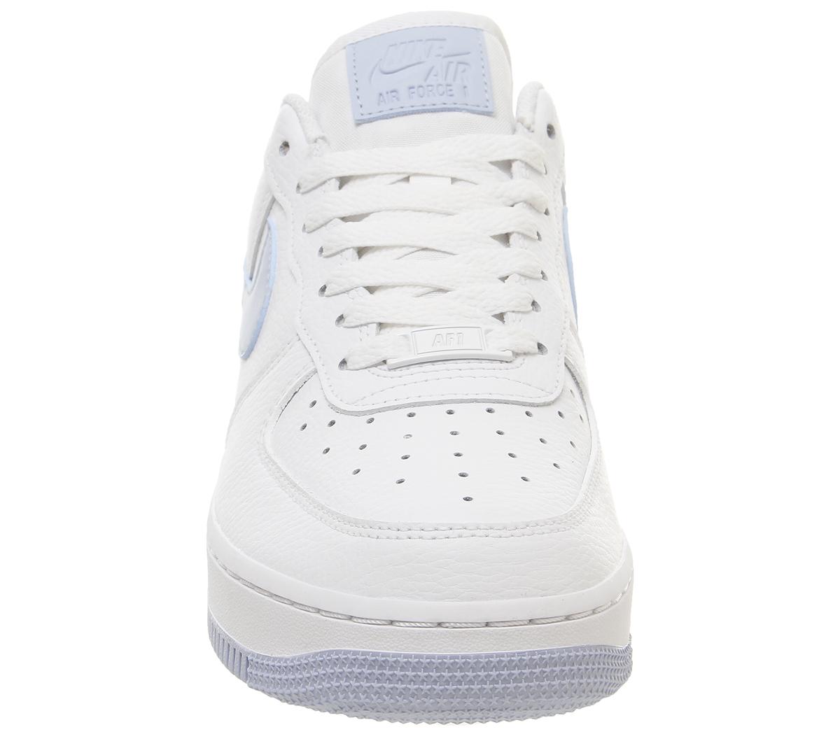 Nike Air Force 1 07 Trainers White Light Armory Blue - Women's Trainers