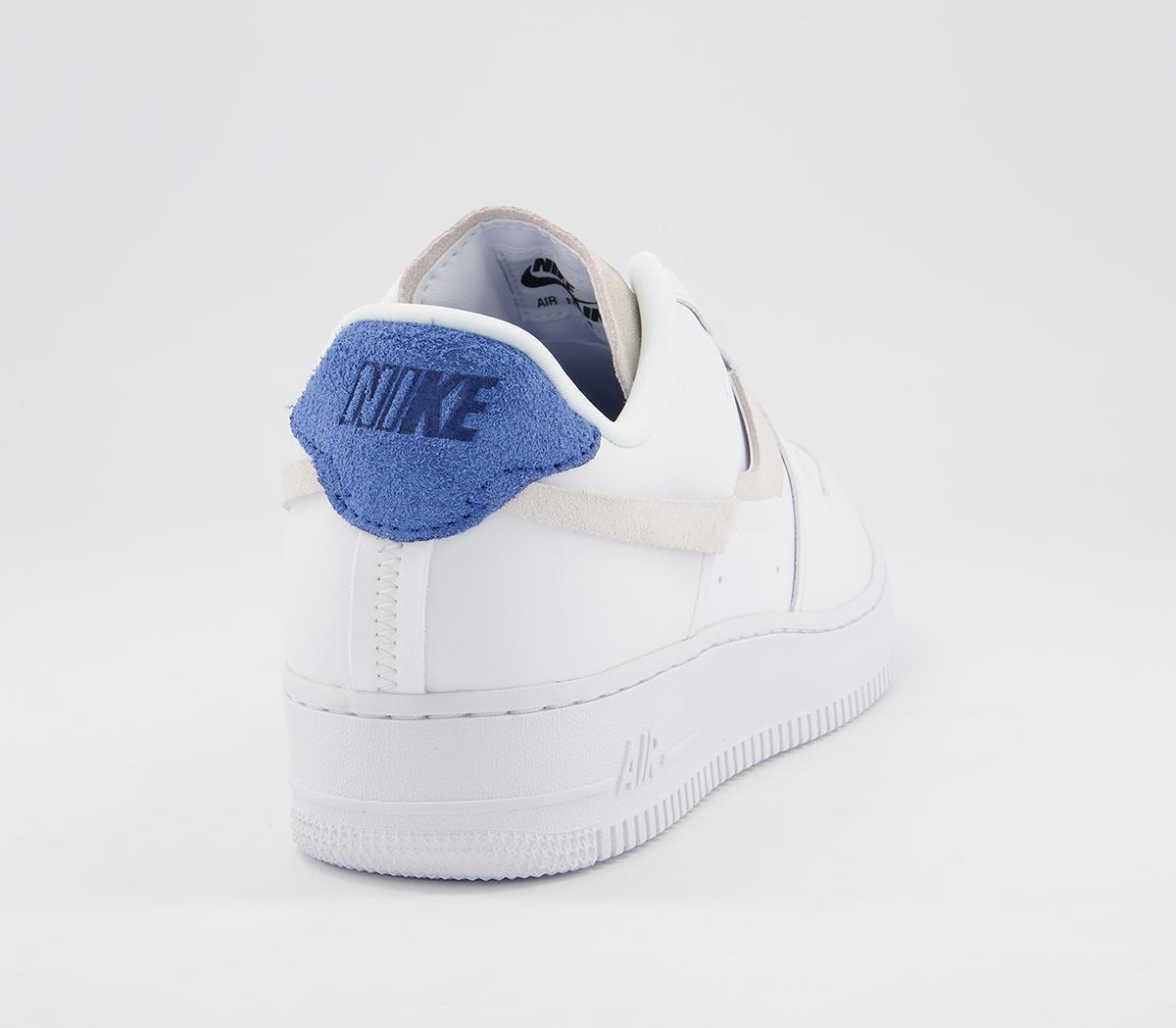 NikeAir Force 1 07 TrainersWhite Platinum Tint Game Royal Red