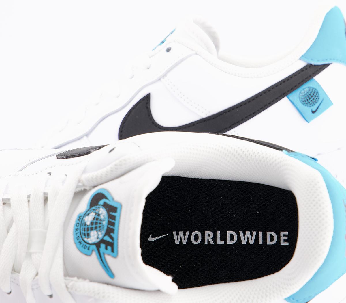 nike air force 1 07 white black blue fury