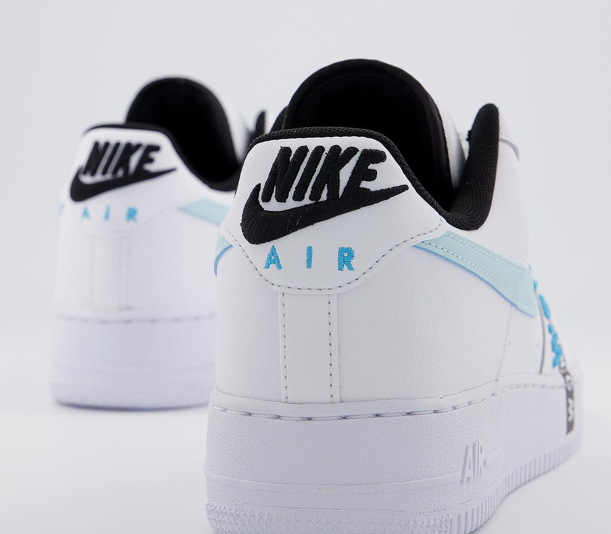 air force 1 07 white black blue fury