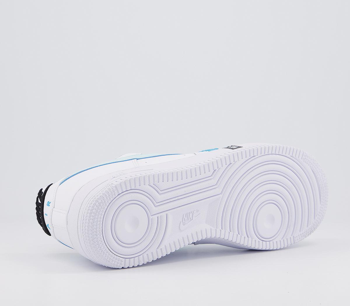 nike air force 1 07 white black blue fury