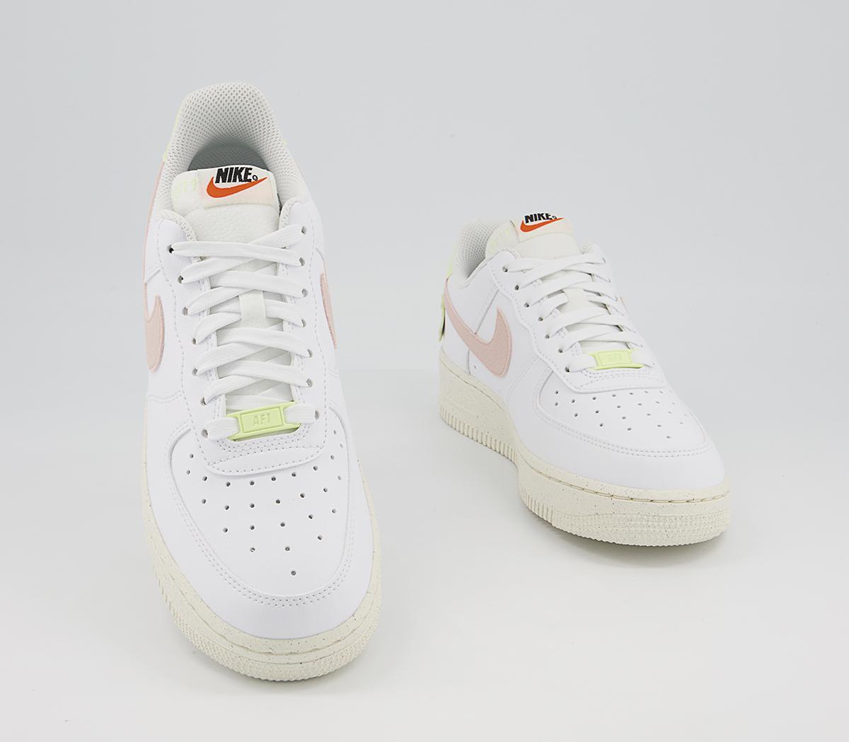 Nike Air Force 1 07 Trainers Nike Air Force 1 07 Trainers White Pink Oxford Boarder Blue
