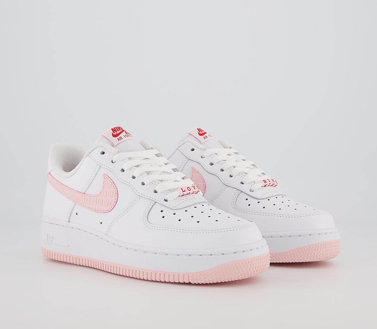 Nike Air Force 1 07 Trainers White Atmosphere University Red Sail ...