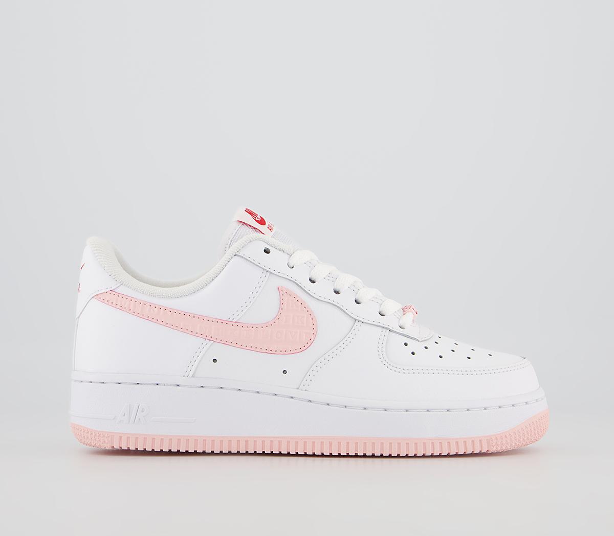 nike air force 1 white sail university red