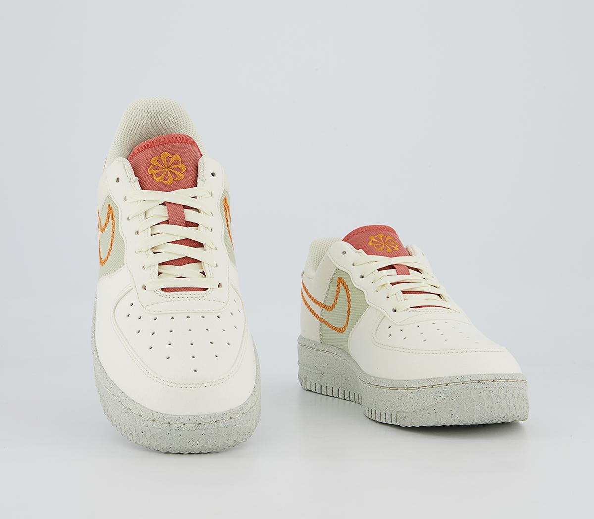 Nike Air Force 1 07 Trainers Nike Air Force 1 07 Trainers Coconut Milk Light Curry Olve Aura