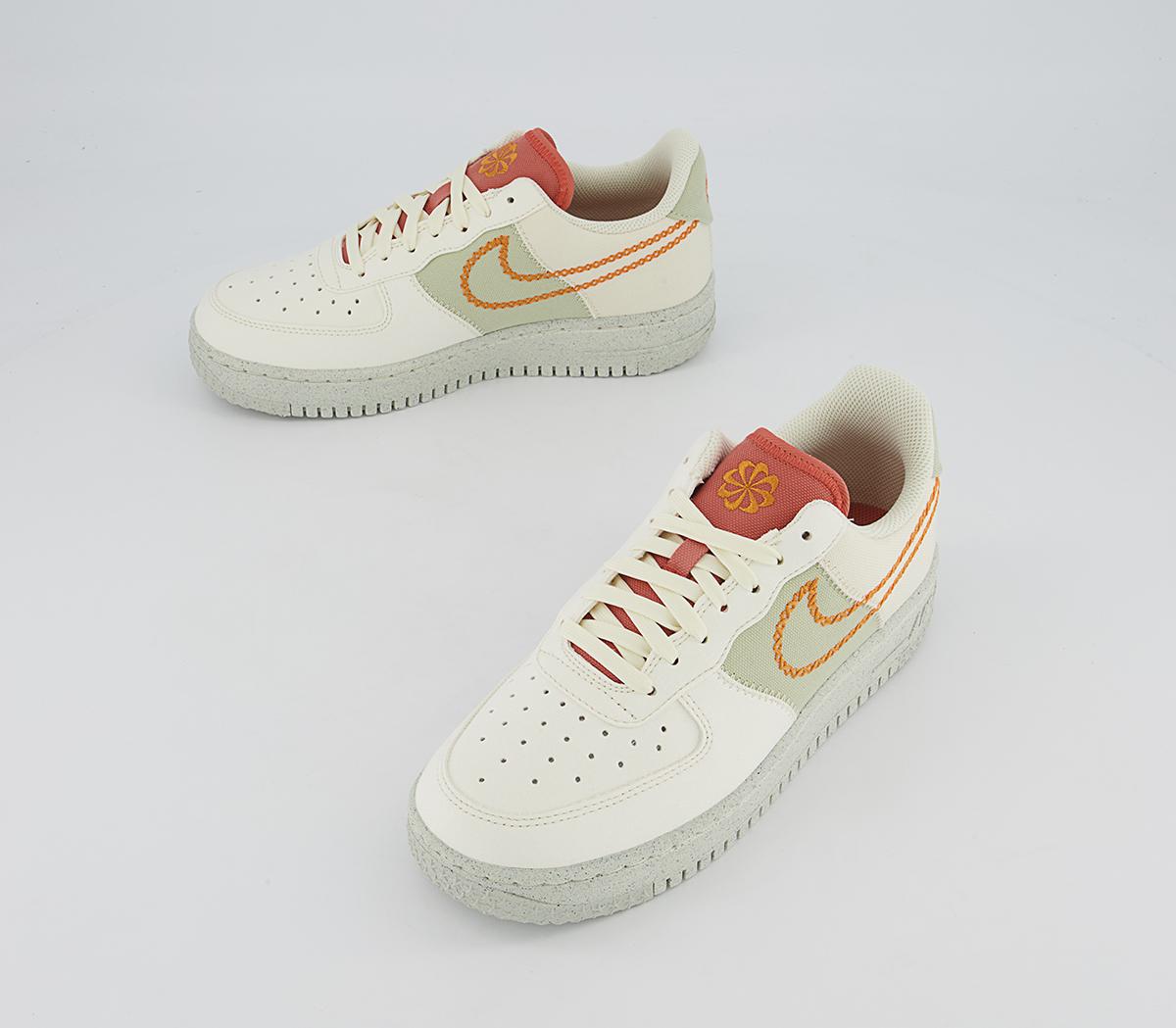 Nike Air Force 1 07 Trainers Nike Air Force 1 07 Trainers Coconut Milk Light Curry Olve Aura