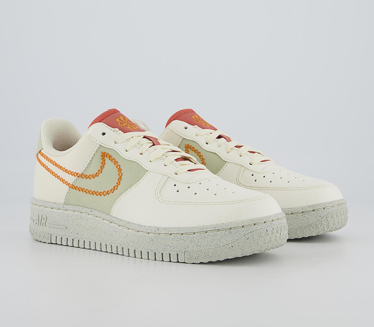 Nike Air Force 1 07 Trainers Nike Air Force 1 07 Trainers Coconut Milk Light Curry Olve Aura