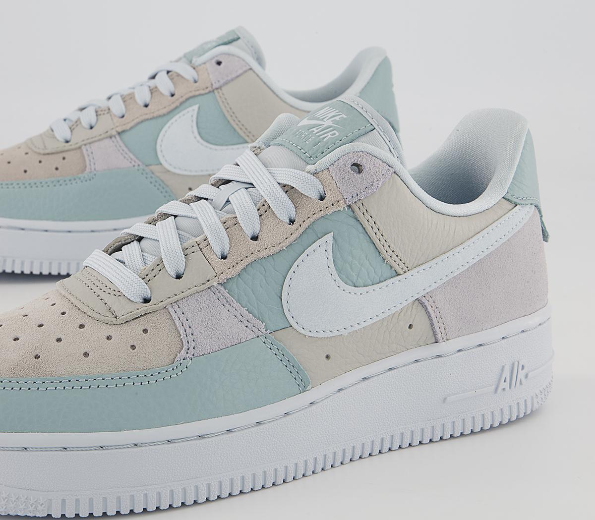 Nike Air Force 1 07 Trainers Nike Air Force 1 07 Trainers Football Grey Aura Ocean Cube