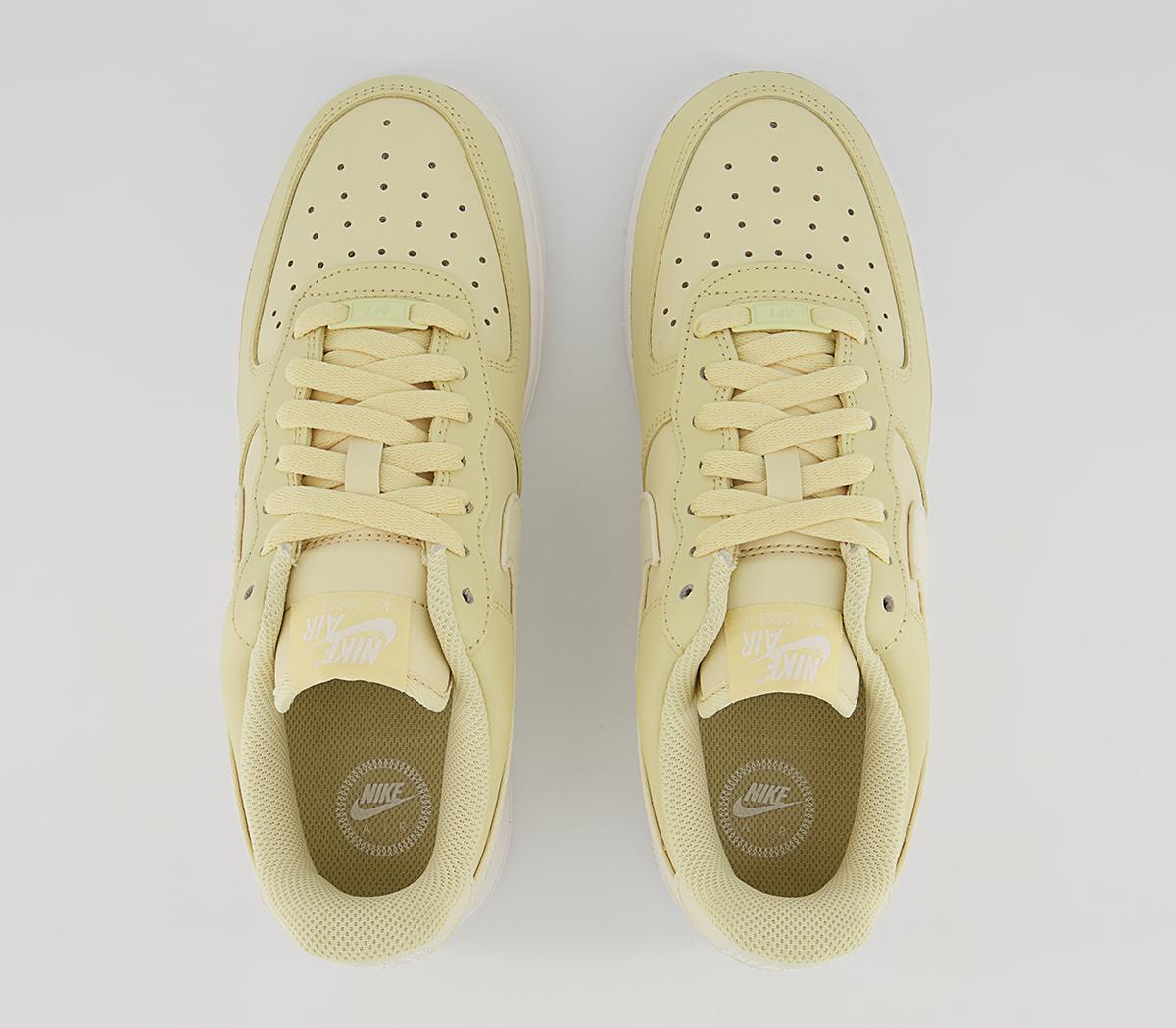 Nike Air Force 1 07 Trainers Nike Air Force 1 07 Trainers Lemon Drop Coconut Milk Summit White