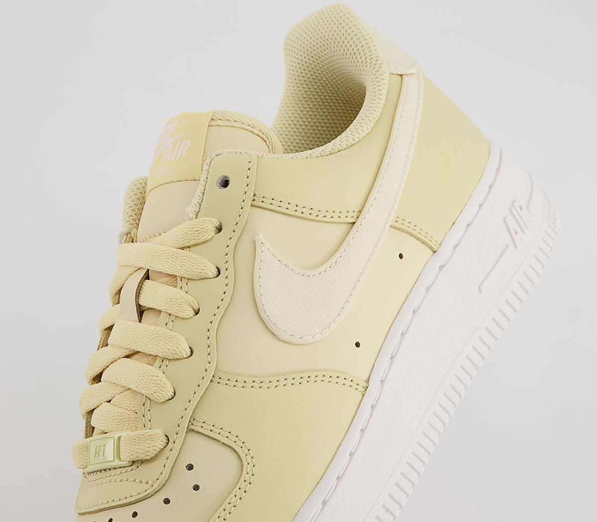 Nike Air Force 1 07 Trainers Nike Air Force 1 07 Trainers Lemon Drop Coconut Milk Summit White