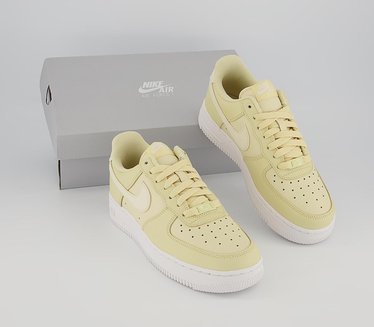 Nike Air Force 1 07 Trainers Nike Air Force 1 07 Trainers Lemon Drop Coconut Milk Summit White