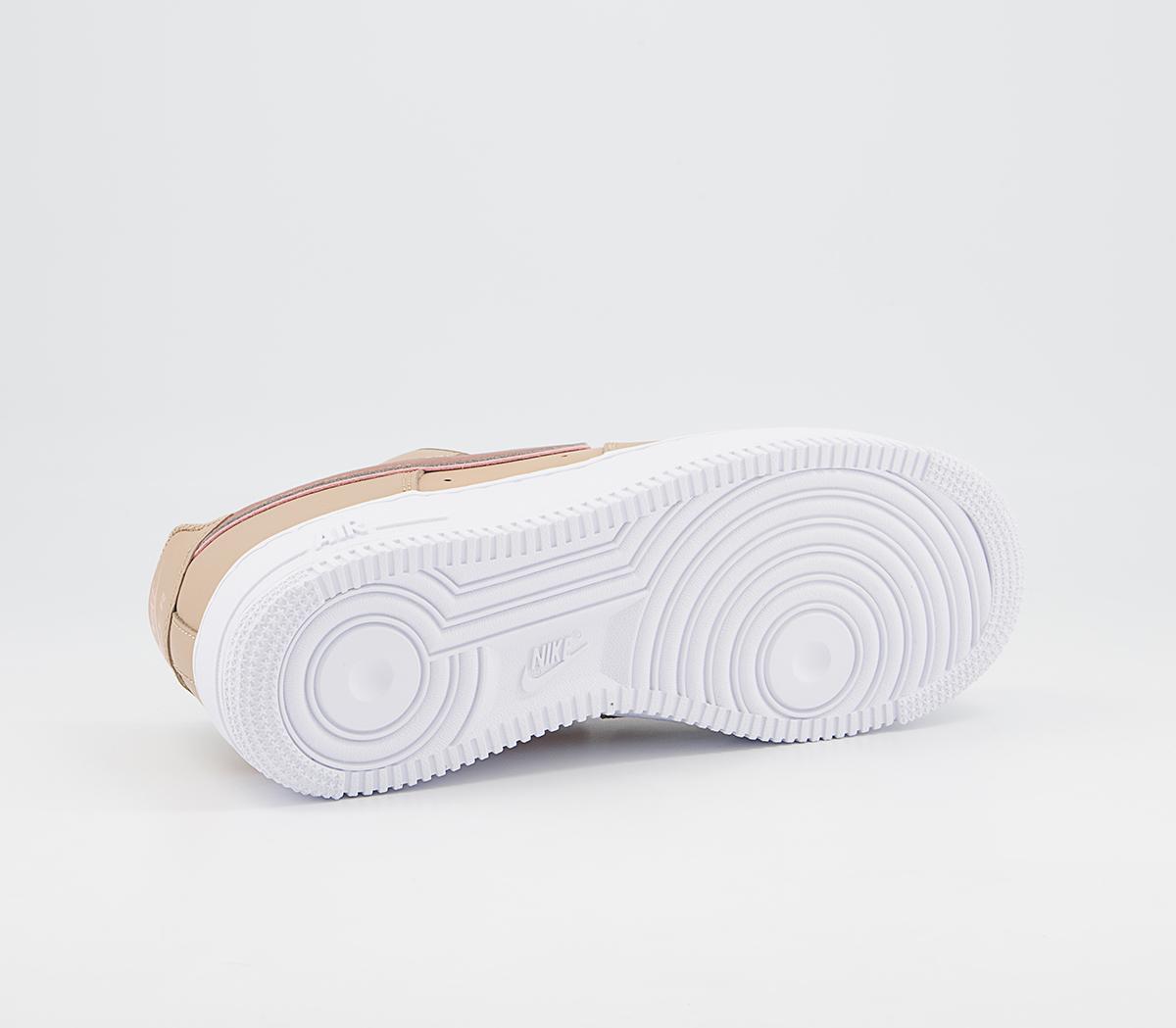 Nike Air Force 1 07 Trainers Nike Air Force 1 07 Trainers Hemp Metalic Rose Gold Soft Pink White