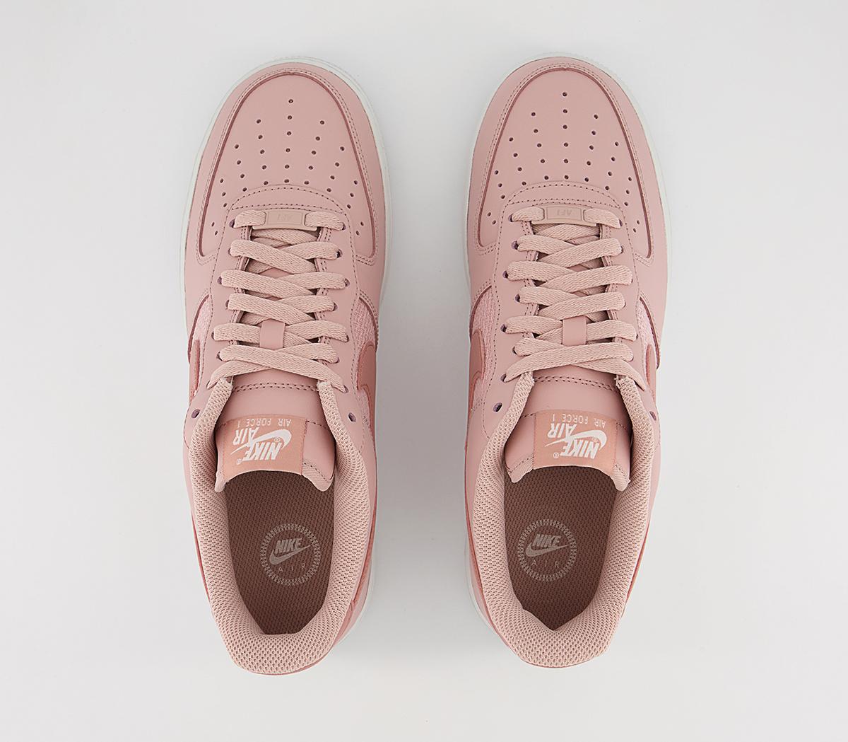Nike Air Force 1 07 Trainers Nike Air Force 1 07 Trainers Pink Oxford Rose Whisper Summit White