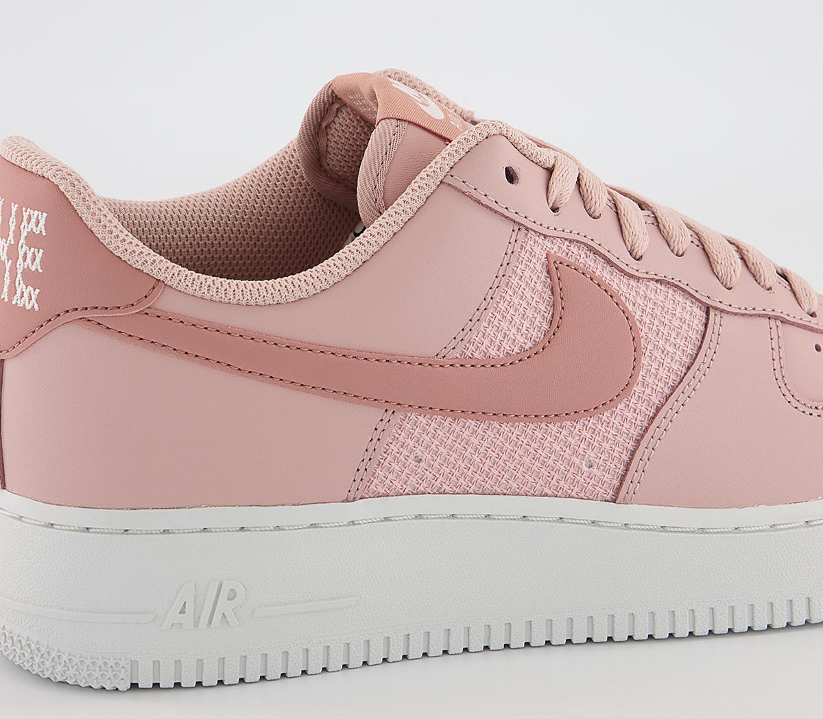 Nike Air Force 1 07 Trainers Nike Air Force 1 07 Trainers Pink Oxford Rose Whisper Summit White