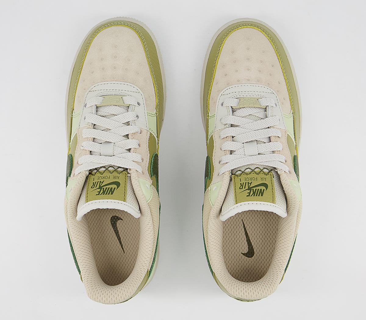 NikeAir Force 1 07 TrainersLight Bone Rough Green Olive Aura Coriander Cream