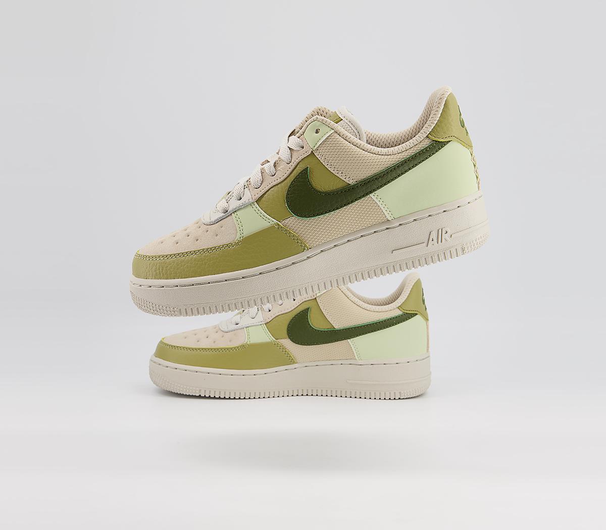 NikeAir Force 1 07 TrainersLight Bone Rough Green Olive Aura Coriander Cream