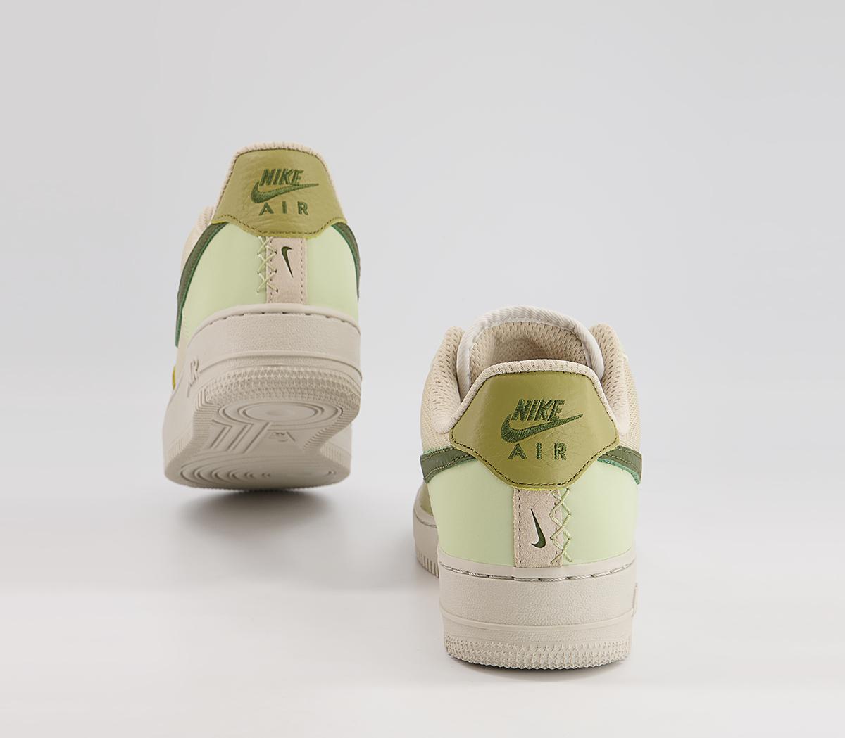 NikeAir Force 1 07 TrainersLight Bone Rough Green Olive Aura Coriander Cream