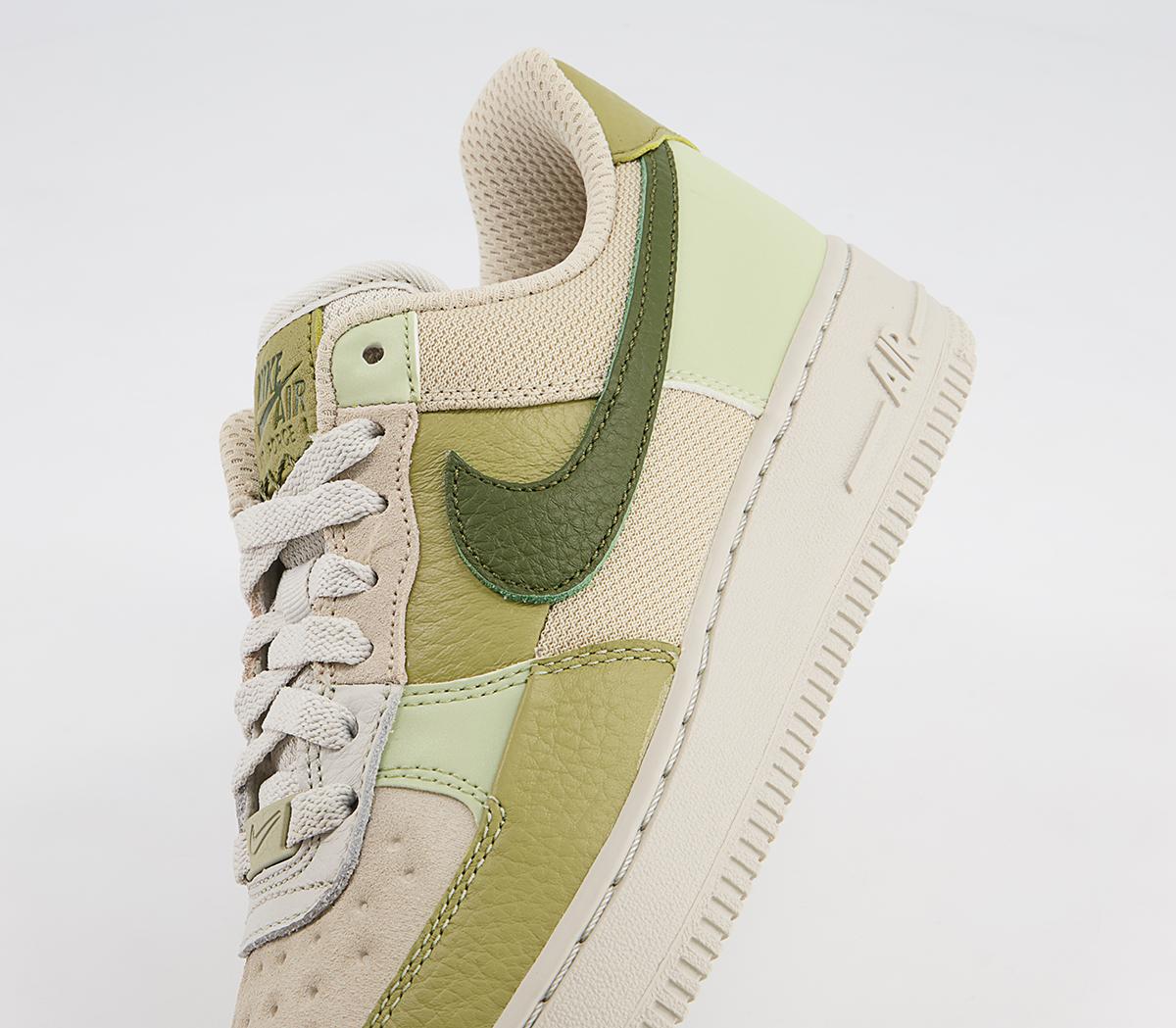 NikeAir Force 1 07 TrainersLight Bone Rough Green Olive Aura Coriander Cream