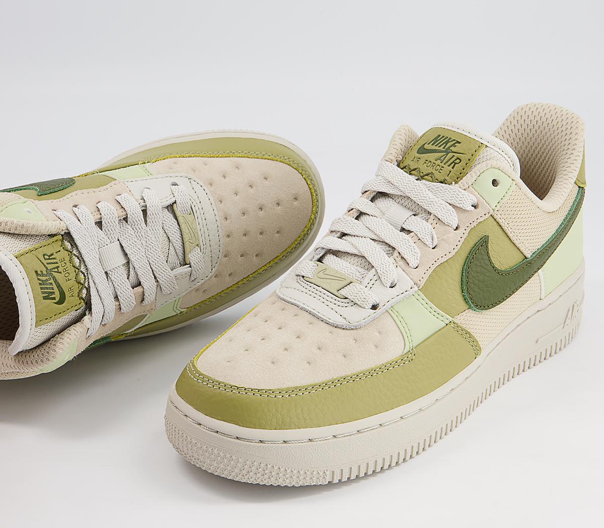 NikeAir Force 1 07 TrainersLight Bone Rough Green Olive Aura Coriander Cream