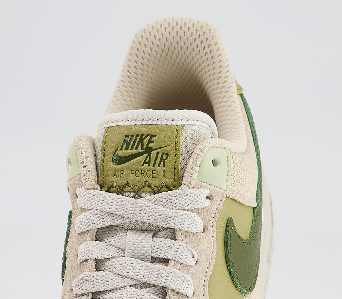 NikeAir Force 1 07 TrainersLight Bone Rough Green Olive Aura Coriander Cream