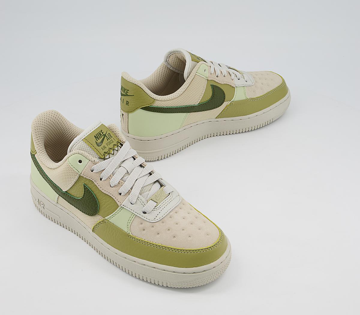 NikeAir Force 1 07 TrainersLight Bone Rough Green Olive Aura Coriander Cream