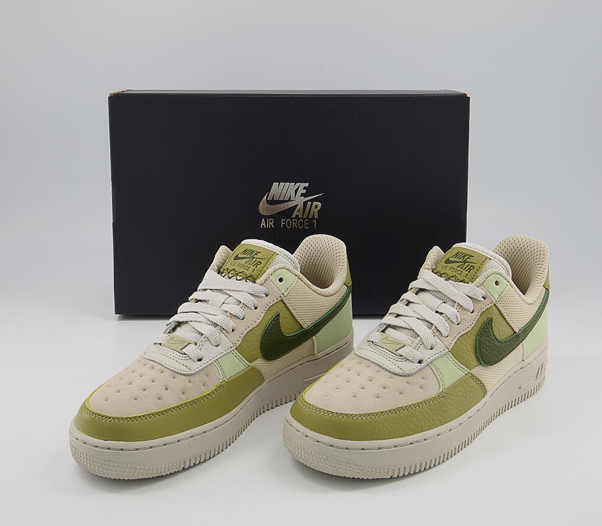 NikeAir Force 1 07 TrainersLight Bone Rough Green Olive Aura Coriander Cream